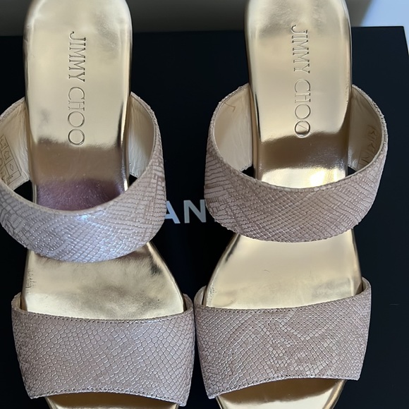 Jimmy Choo wedges size 38 1/2 NEVER WORN - Picture 7 of 11